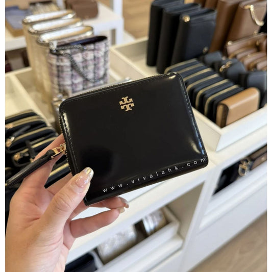 ORIG & IMPORTED TB Emerson Black Patent Small Wallet