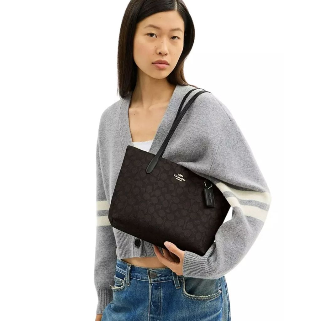 ORIG & IMPORTED CCH Fiona Zip Small Tote Brown Bag