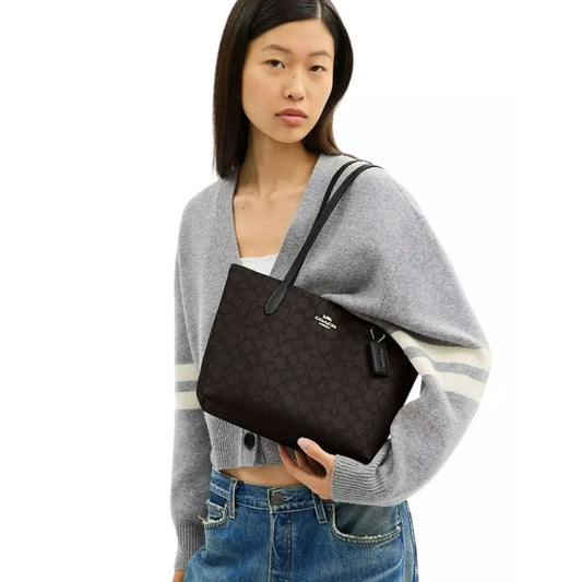ORIG & IMPORTED CCH Fiona Zip Small Tote Brown Bag