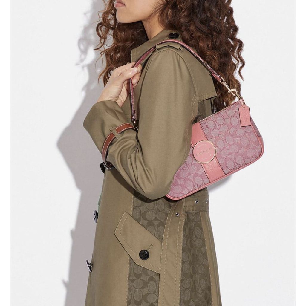 ORIG & IMPORTED CCH Lonnie Baguette Shoulder Bag in Signature Taffy Pink