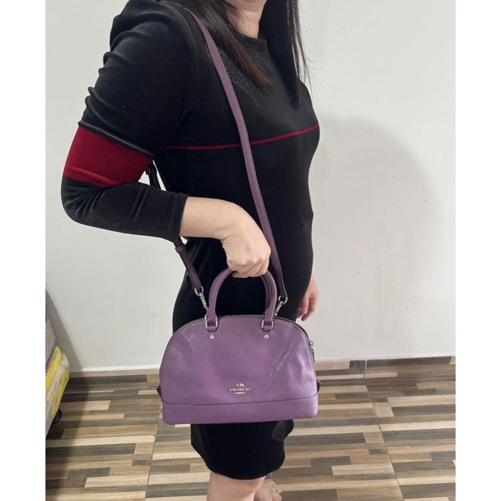ORIG Preloved CCH Mini Sierra Satchel Dome Bag Dusty Lavender Purple