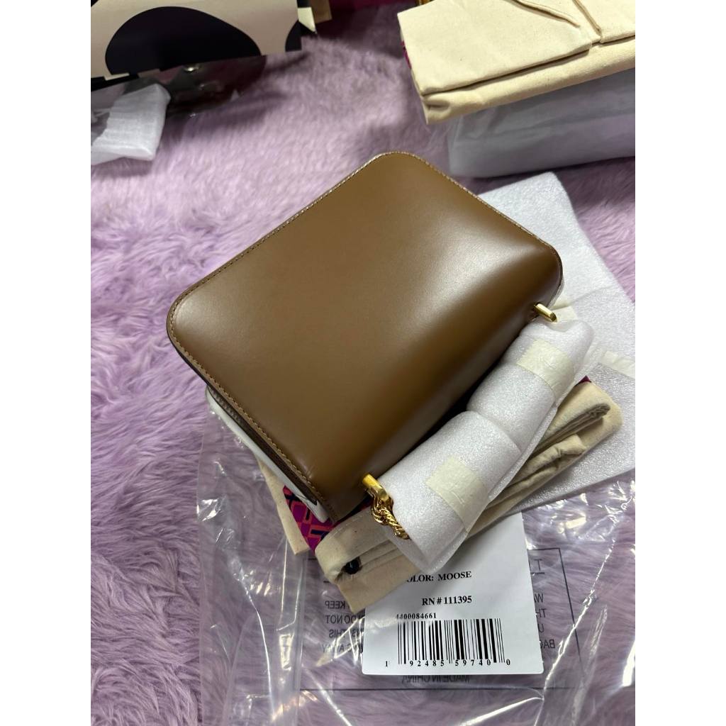 ORIG & IMPORTED TB Eleanor Small Convertible Shoulder Bag Brown
