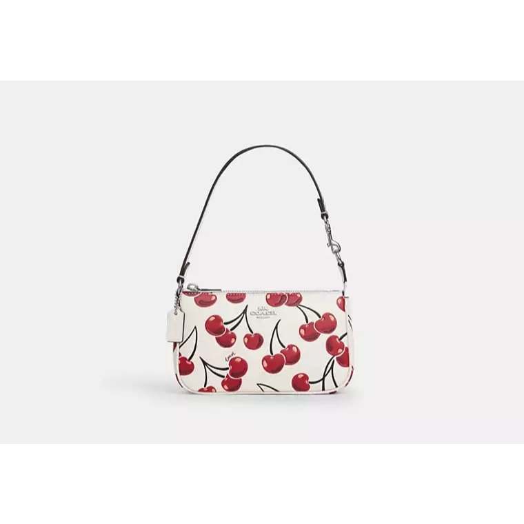 AUTHENTIC/ORIGINAL CCH Nolita 19 With Cherry Print Small White Bag