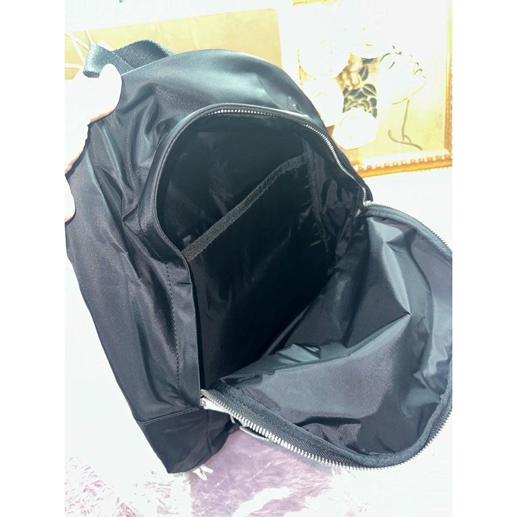 ORIG & IMPORTED Lacoste Easy Backpack Nylon Medium Black Bag