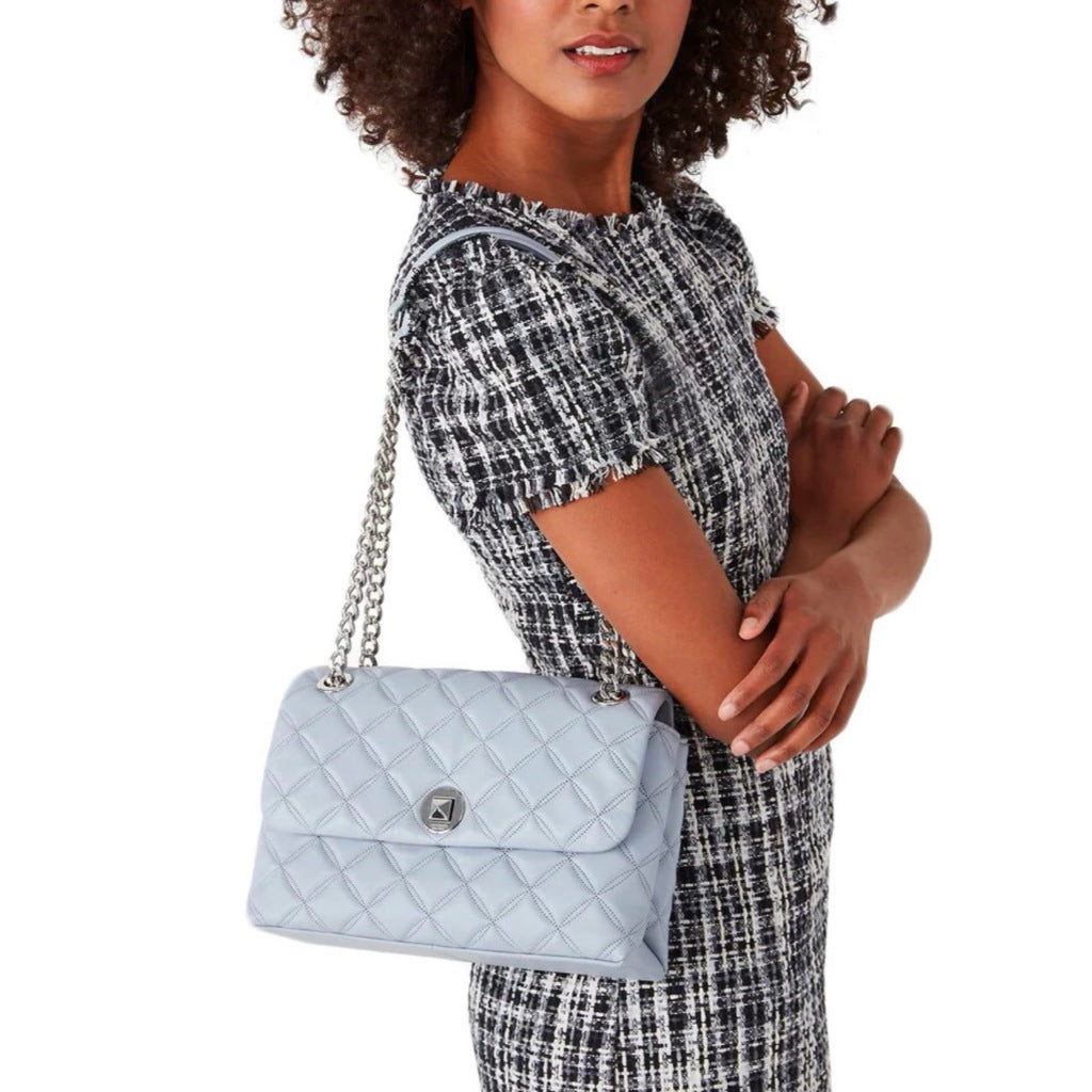 ORIG Preloved KS Natalia Medium Flap Shoulder Bag in White Cream Bag