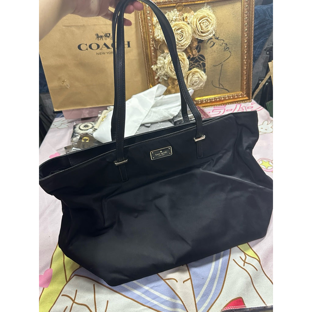 ORIG Preloved KS Blake Avenue Margareta Large Travel Tote Black Bag