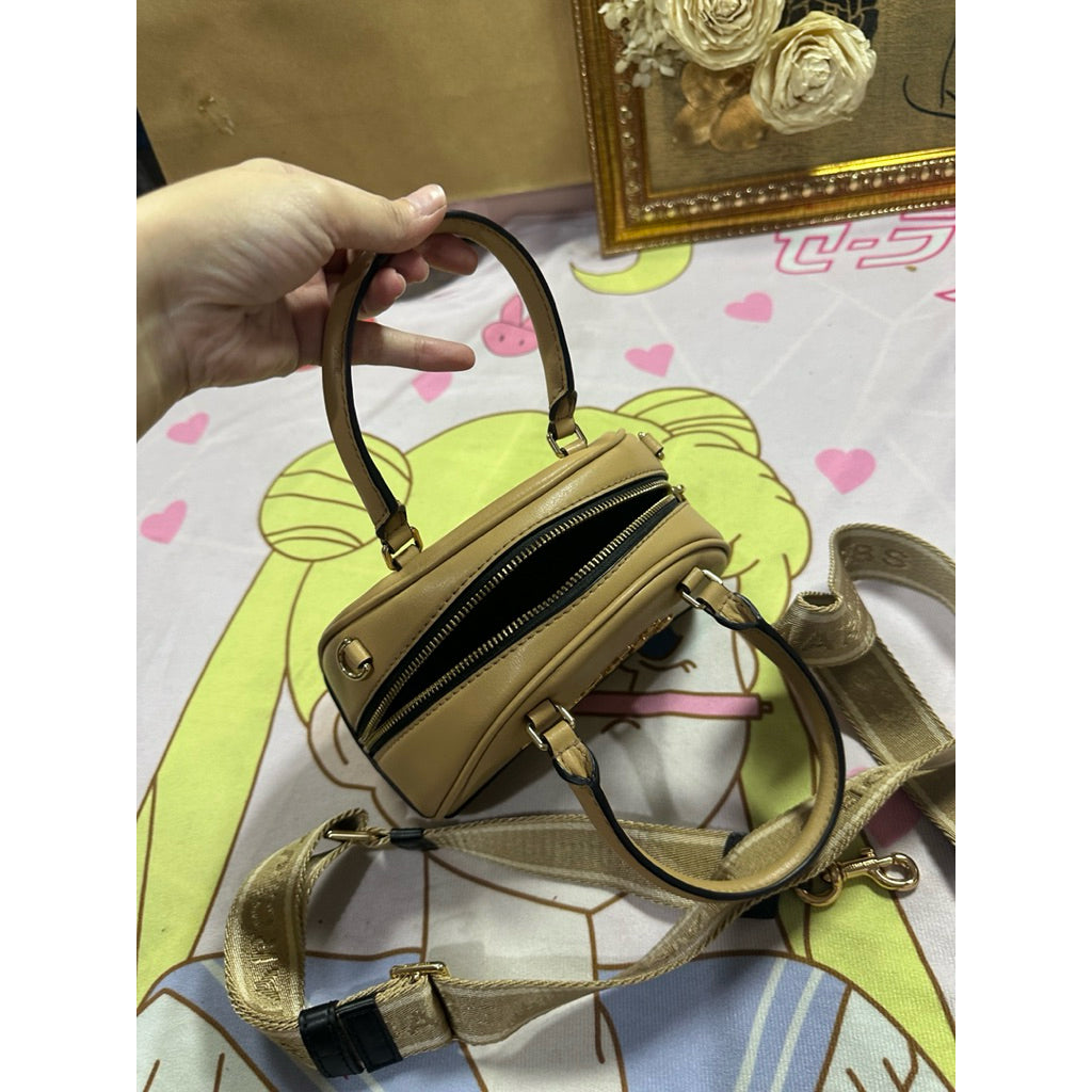 ORIG Preloved MJ Smal Mini Dome Satchel Bag in Iced Coffee Brown