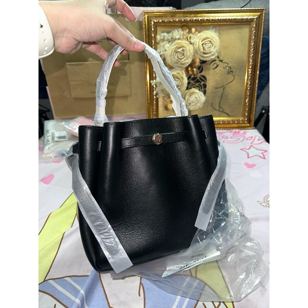 ORIG & IMPORTED TB Small Romy Top Handle Bucket Bag BLACK