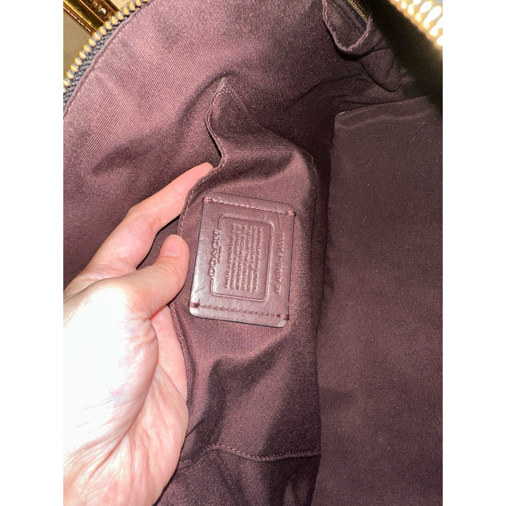 ORIG Preloved CCH Sierra Satchel Large Dome Black Croc Bag