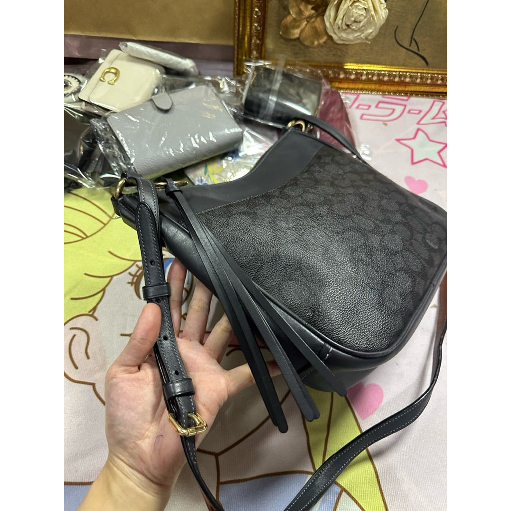 ORIG Preloved Retail CCH Chaise Crossbody File Medium Black Bag
