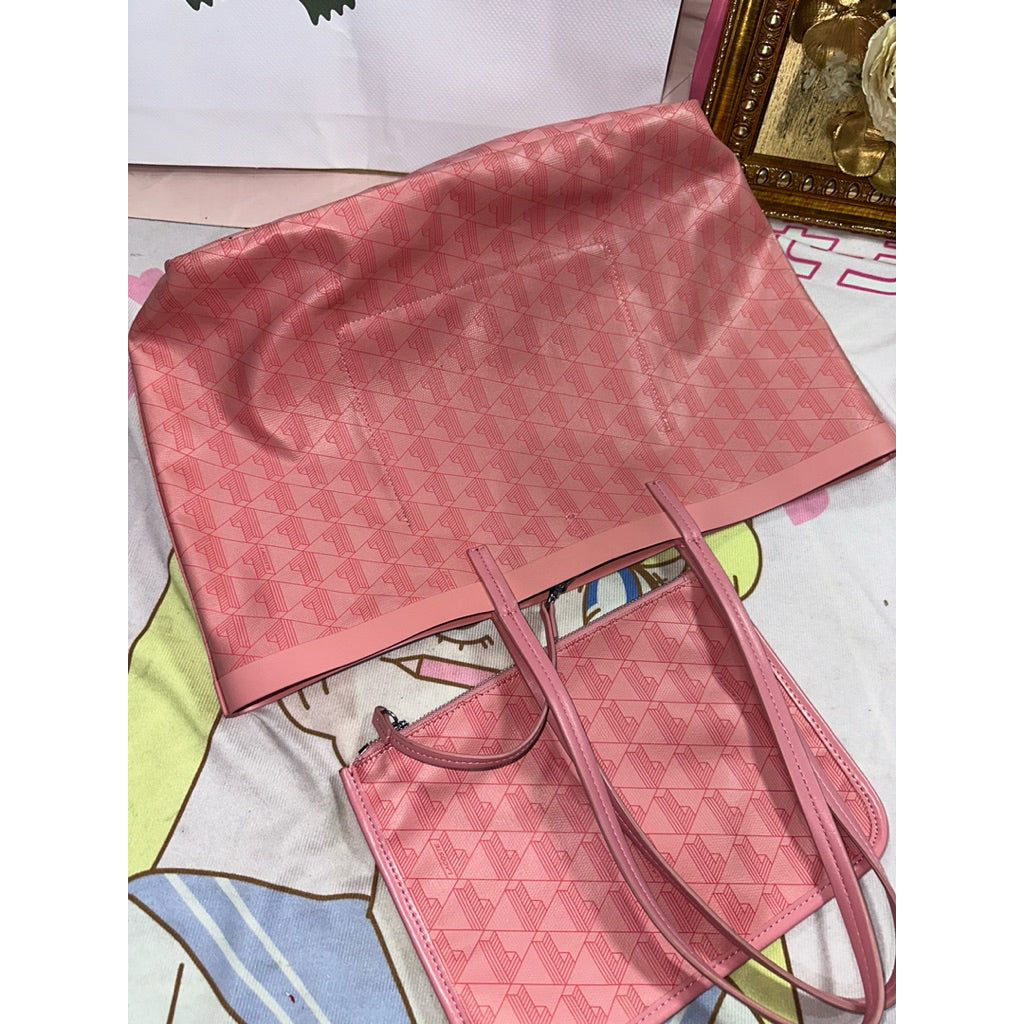 ORIG Preloved LCT Medium Zely Pink Tote Bag with Pouch