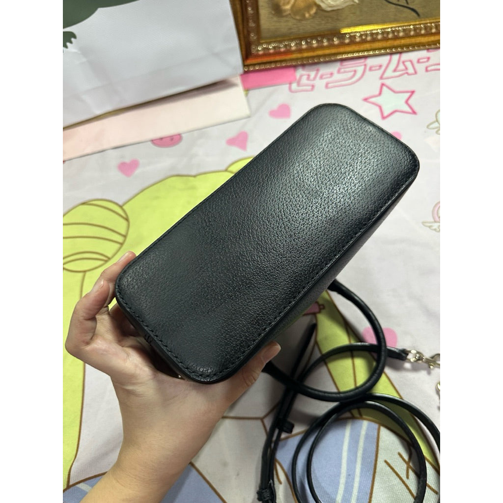 ORIG Preloved KS Mini Carli Grove Street Dome Black Bag