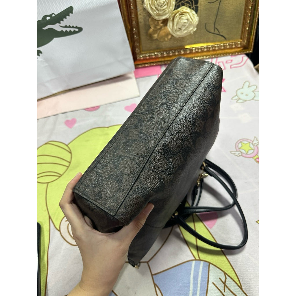 ORIG Preloved CCH Prairie Satchel Bag In Brown/Black