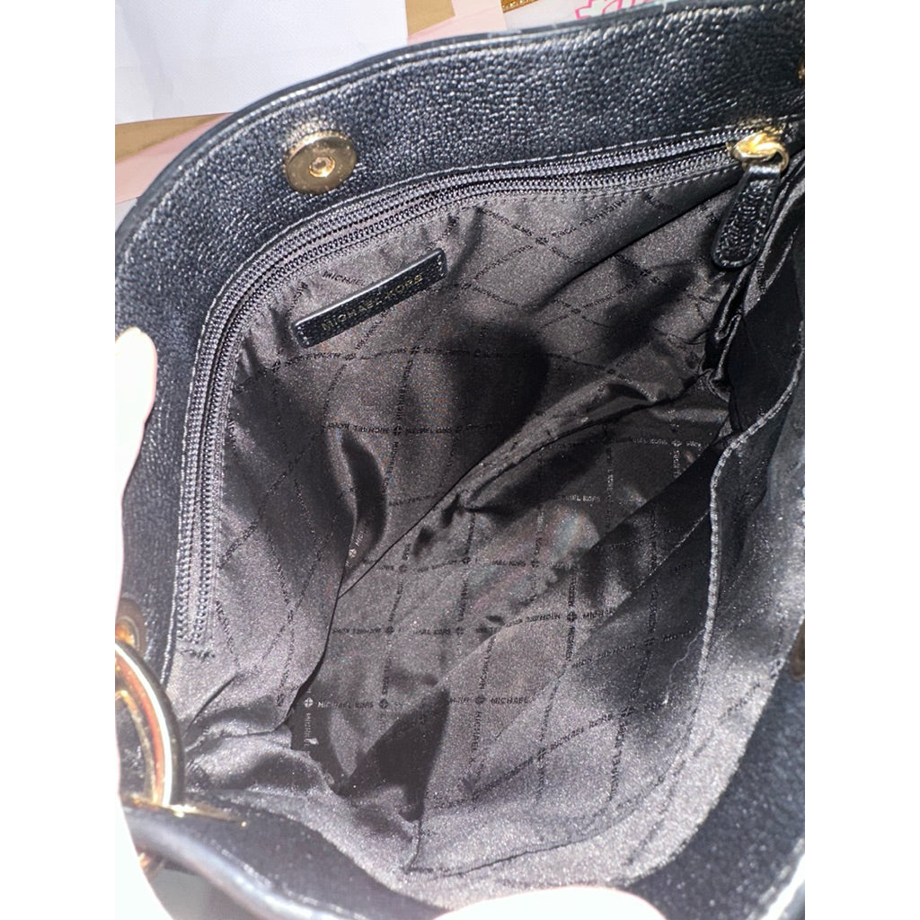 ORIG Preloved MK Nicole Medium Shoulder Hobo Bag Black