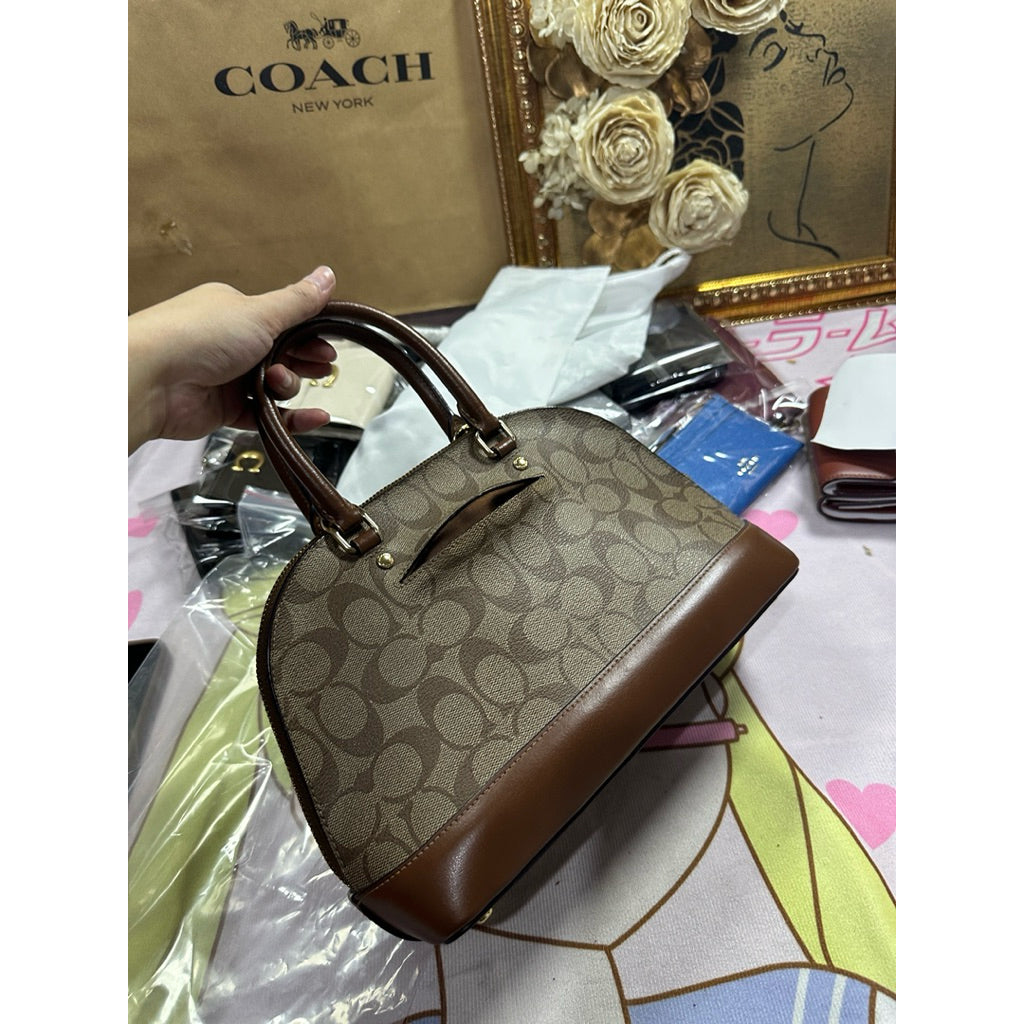 ORIG Preloved CCH Mini Sierra Satchel Bag in Khaki Brown Saddle