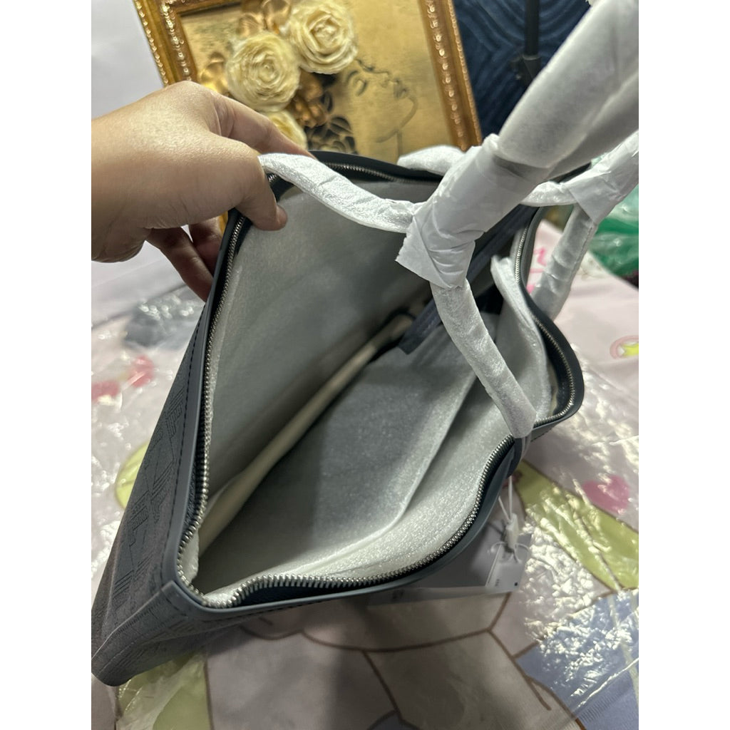 ORIG & IMPORTED LCT Women's Zely Medium & Small Tote Bag with Pouch Beige Chipmunk Black Blue