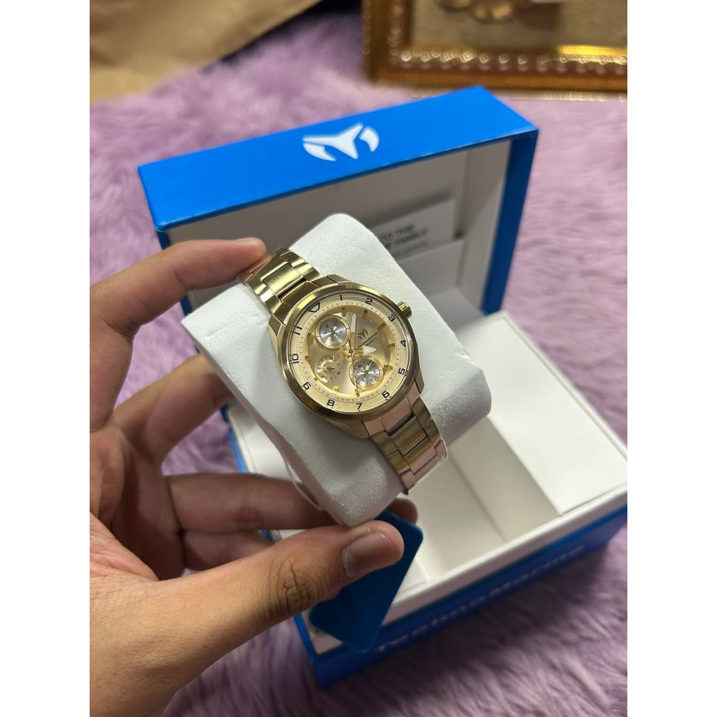 ORIG & IMPORTED Technomarine OCEAN 36mm TM-318111 Gold Lady's Watch