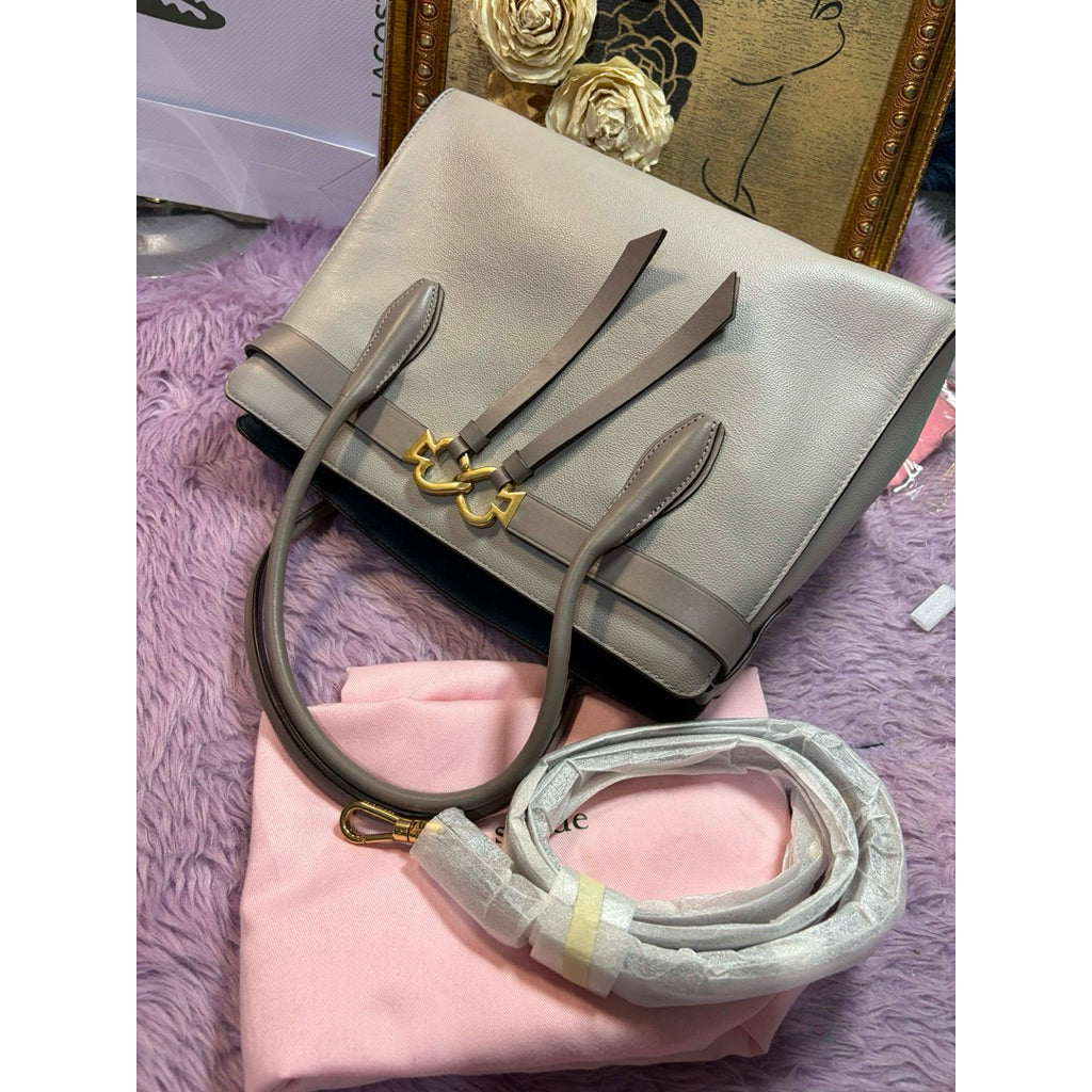 ORIG & IMPORTED KS Retail Toujours Medium Satchel Tote Taupe Bag