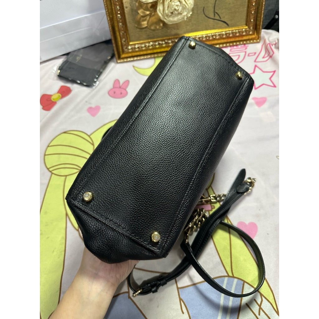 ORIG Preloved RARE CCH Fulton Satchel Black Bag