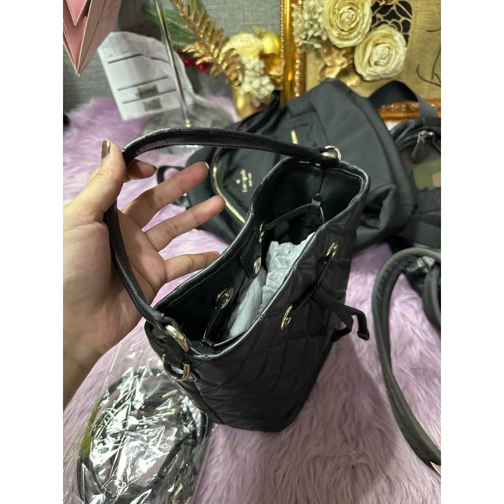 ORIG Preloved KS Natalia Small Bucket Black Bag
