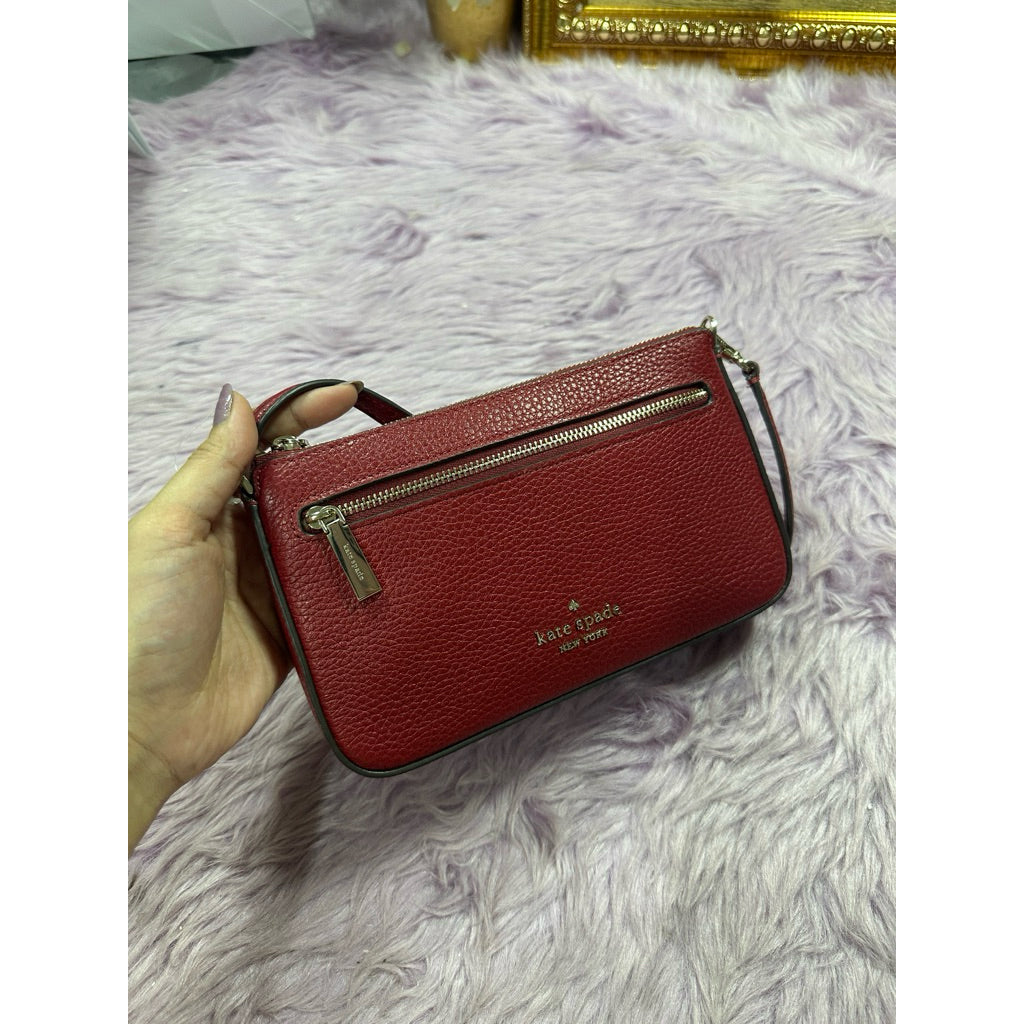 SALE! ❤️ KS Leila Pebbled Nolita Leather Kilikili Bag Convertible Wristlet