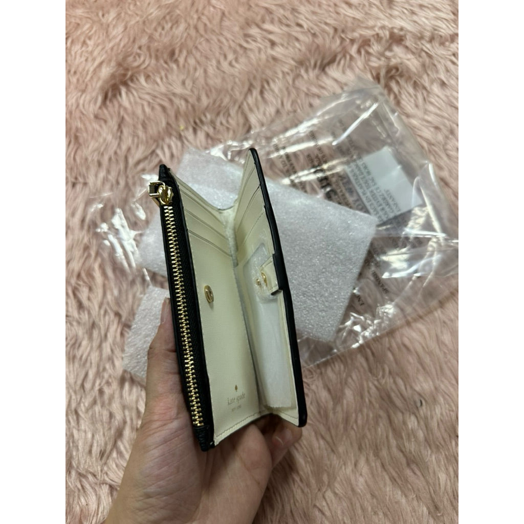 ORIG & IMPORTED KS Leila Julia Small Slim BiFold Wallet Black/Brown/Pink/White