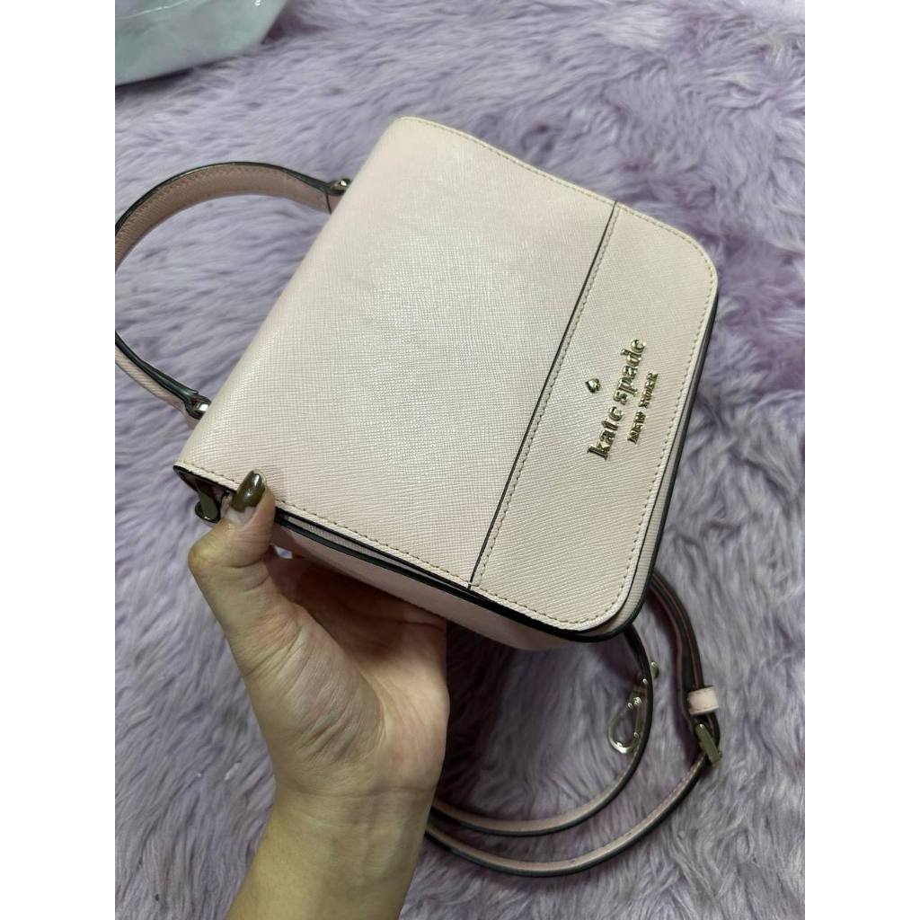 ORIG Preloved KS Staci Square Crossbody Pink Bag