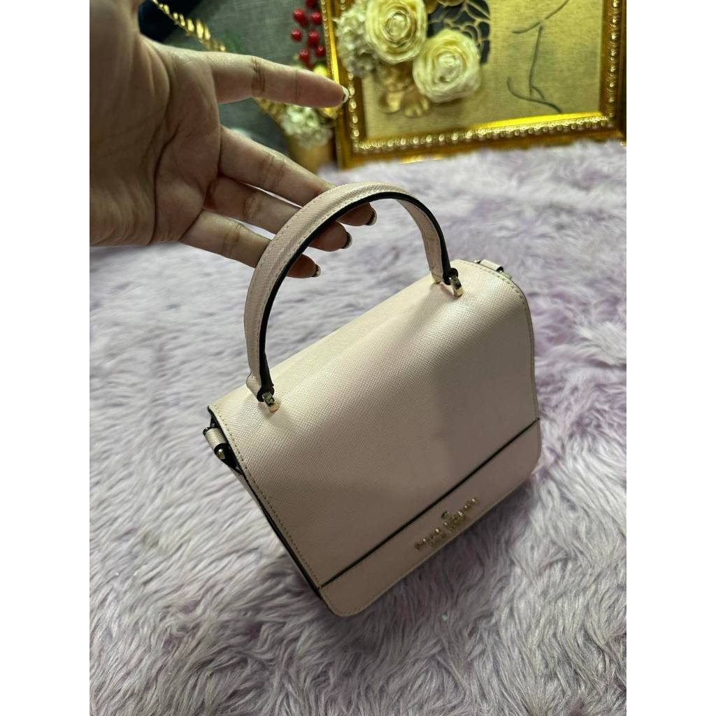 ORIG Preloved KS Staci Square Crossbody Pink Bag