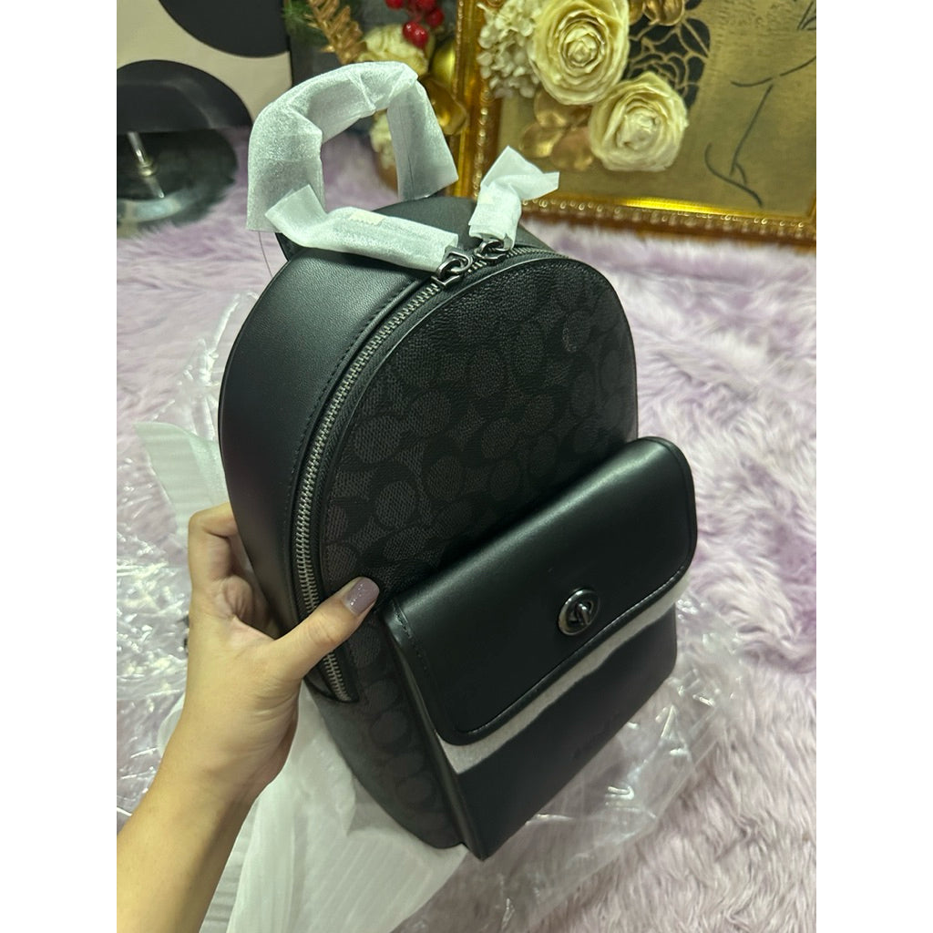 ORIG & IMPORTED CCH Turnlock Sling Pack Men Black Body Bag In Signature Canvas