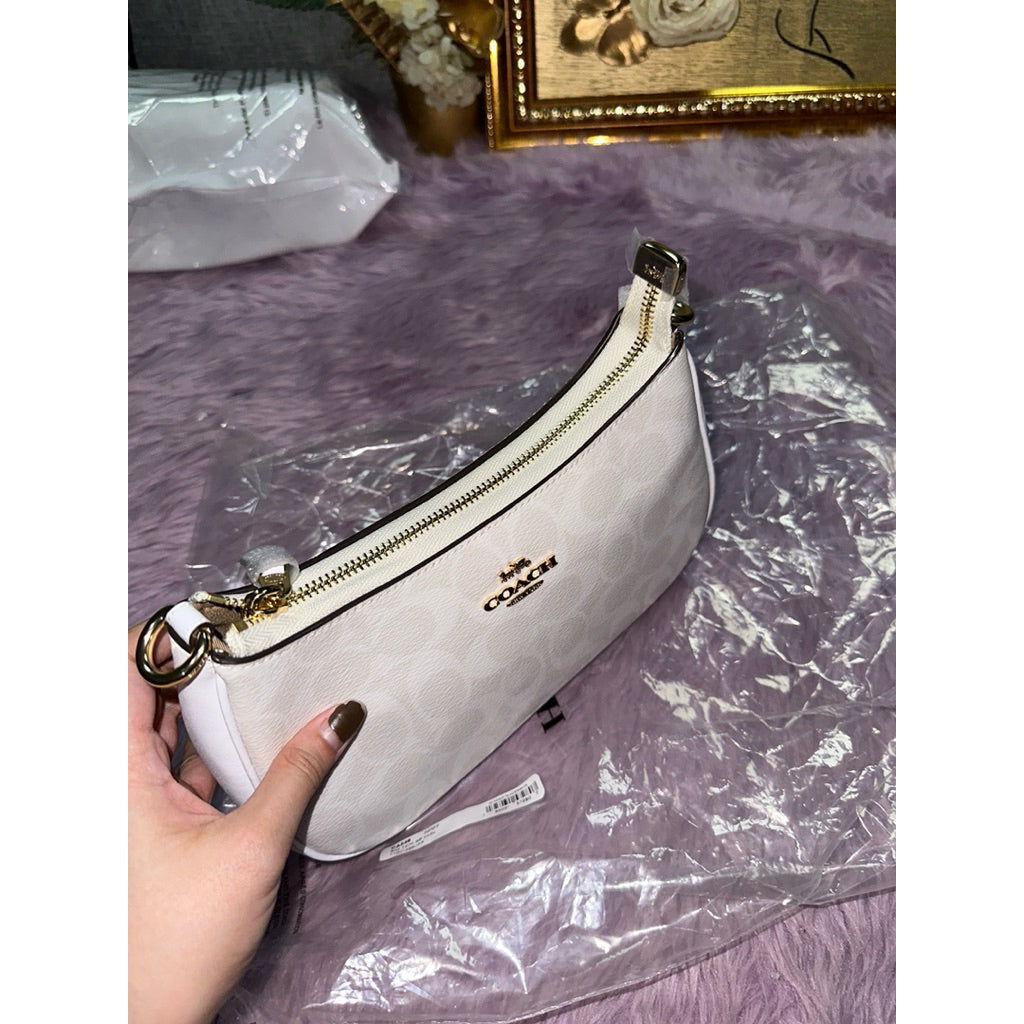 ORIG & IMPORTED CCH Teri Shoulder Bag In Signature Canvas Glacier White