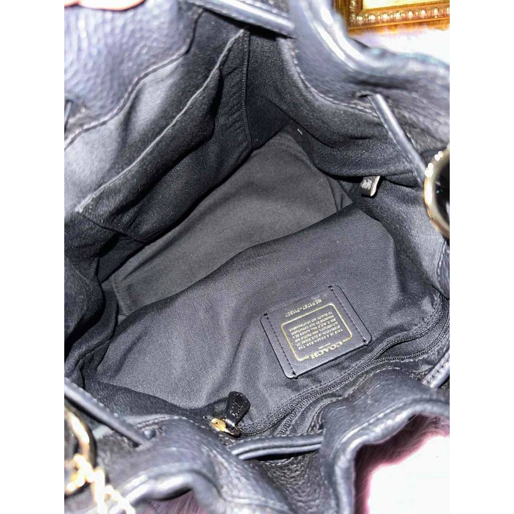 ORIG Preloved RARE CCH Petal Bag 22 Small Bucket Black Bag