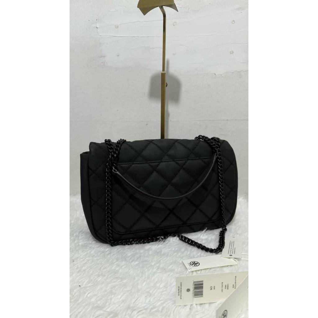 ORIG Preloved TB Willa Matte Medium Shoulder Bag Black