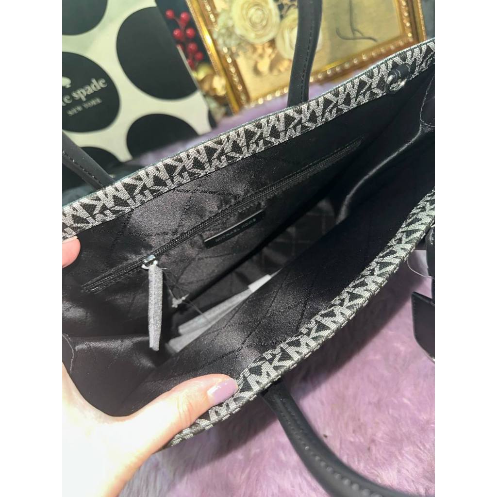 ORIG & IMPORTED MK Mirella Medium Ombré Logo Tote Bag Black
