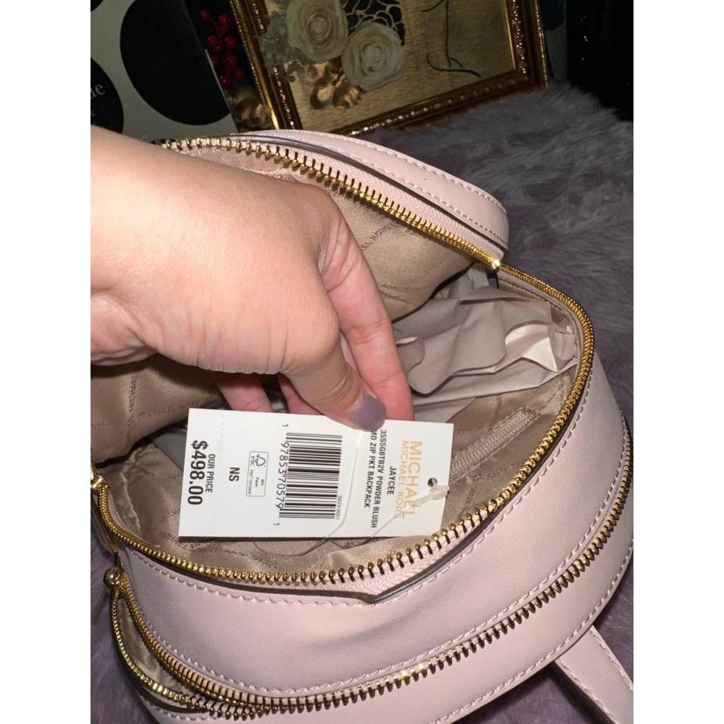 ORIG & IMPORTED MK Jaycee Medium Ombré Signature Logo Backpack Pink Bag