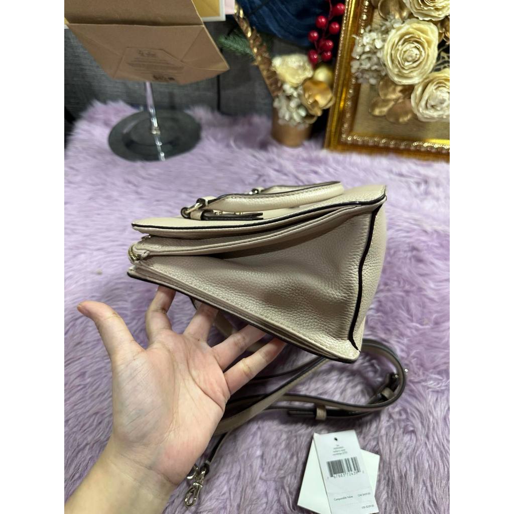 ORIG Preloved KS Mulberry Street Lise Satchel Taupe Bag