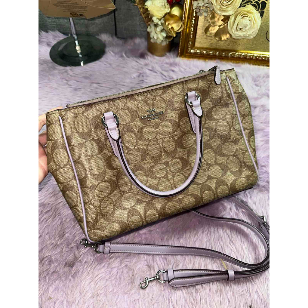 ORIG Preloved CCH Mini Surrey Carryall Khaki/Purple Bag