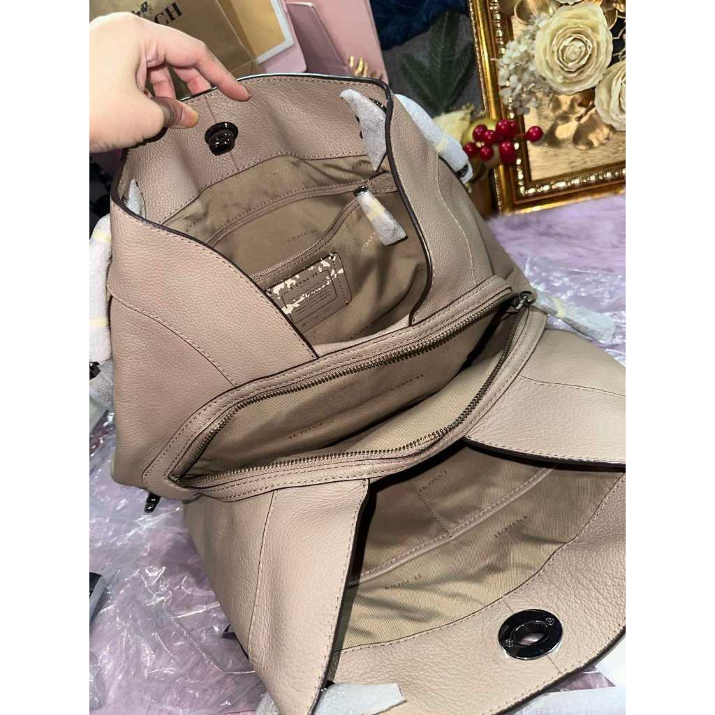 ORIG & IMPORTED CCH Turnlock Edie Shoulder Brown Taupe Bag