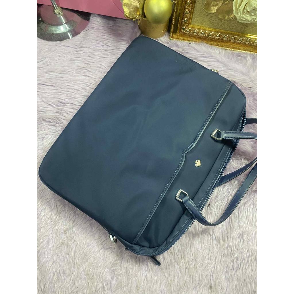 ORIG Preloved KS Jae Laptop Nylon Blue Bag