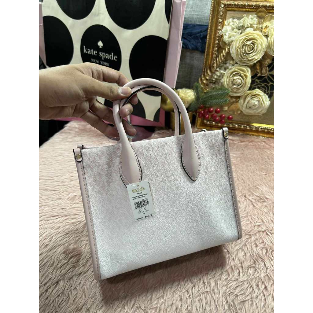 ORIG & IMPORTED MK Mirella Small Ombré Signature Logo Crossbody Pink Bag