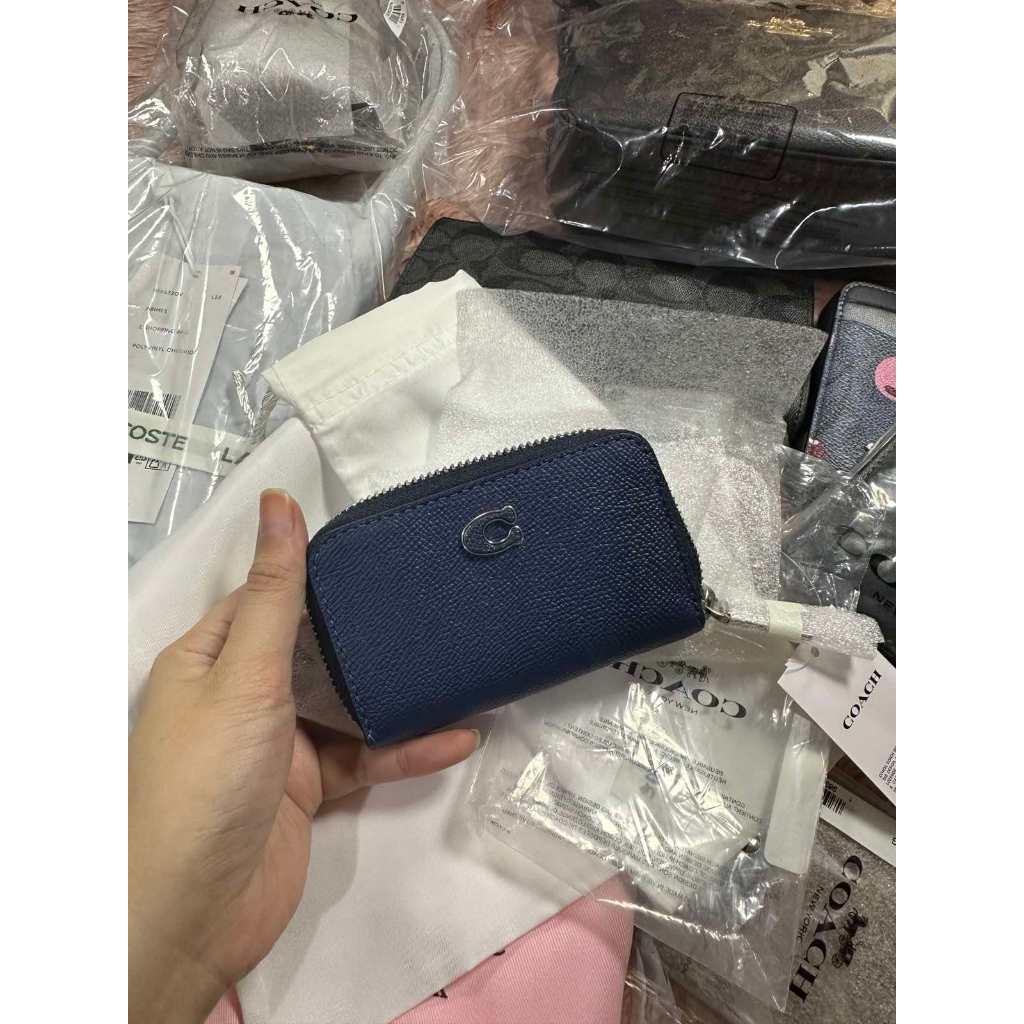 ORIG & IMPORTED CCH Essential Small Zip Around Card Case Wallet in Pink / Blue