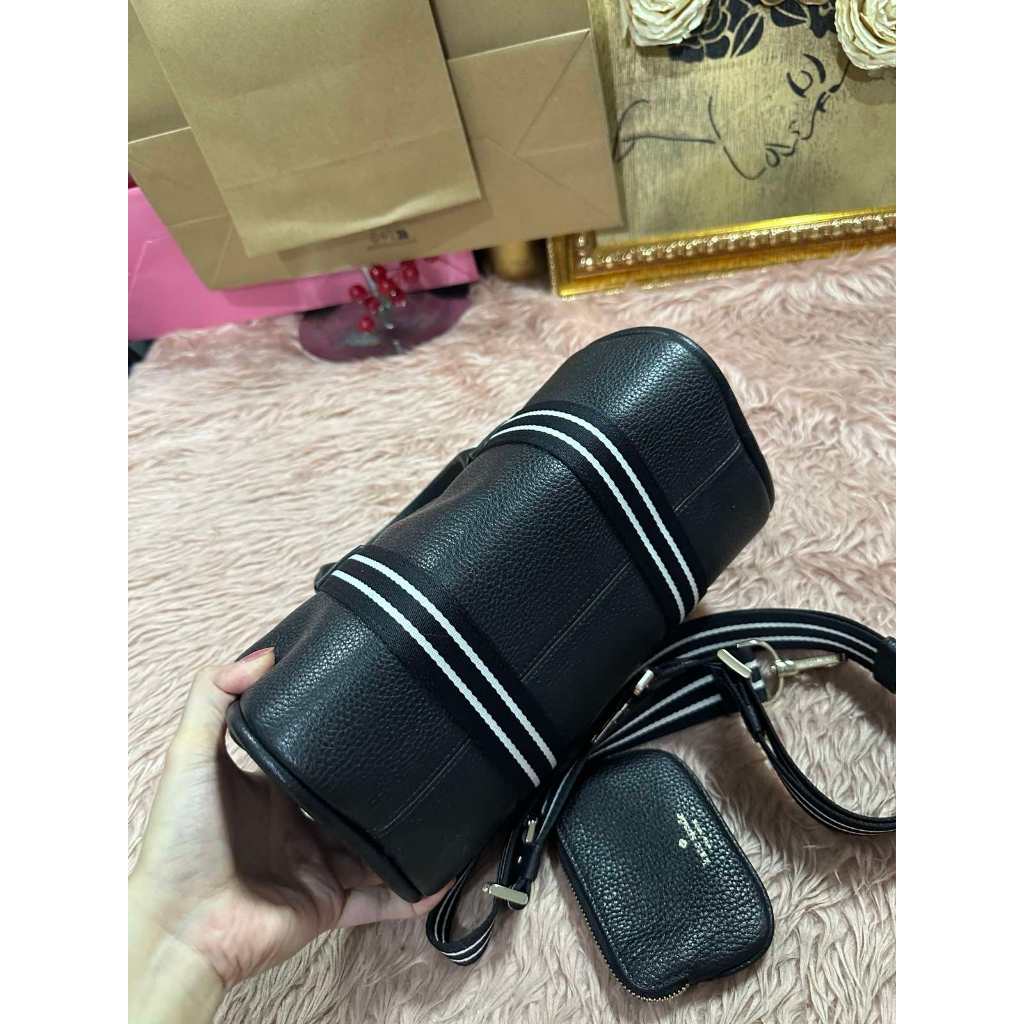 ORIG Preloved KS Rosie Small Duffle Crossbody Black Bag with Wallet