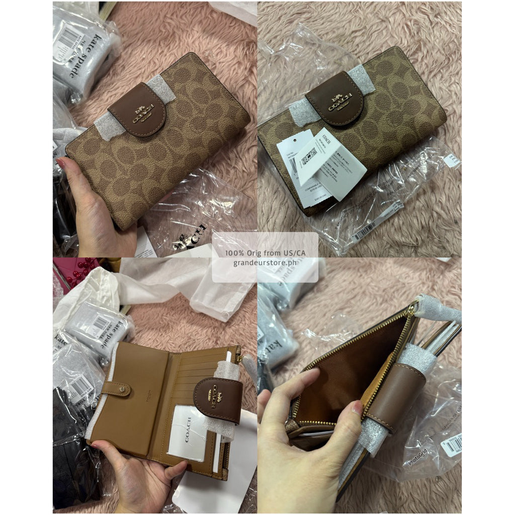 ORIG & IMPORTED CCH Phone Tech Long Wallet Brown Black