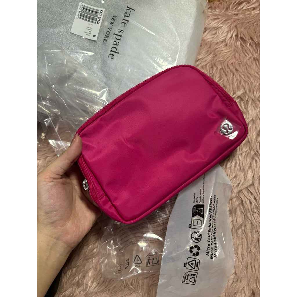 ORIG & IMPORTED Lululemon Everywhere Belt Nylon Small Bag 1L Black Pink
