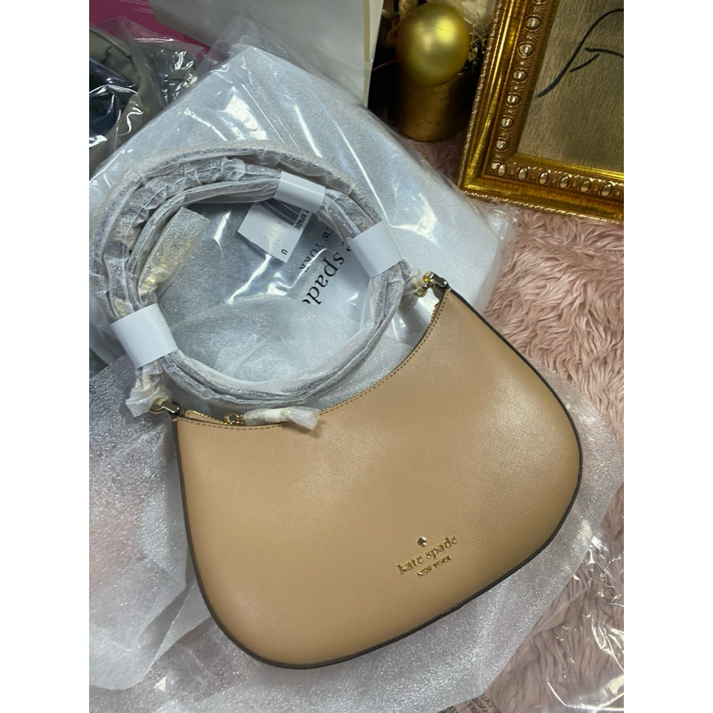 ORIG & IMPORTED KS Paige Medium Convertible Crossbody Shoulder Pink Brown Fawn Bag