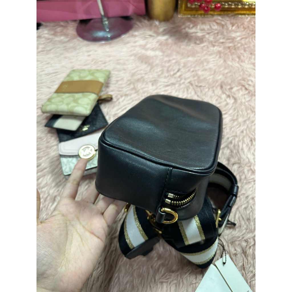 ORIG Preloved MJ Flash Leather Camera Black Crossbody Bag