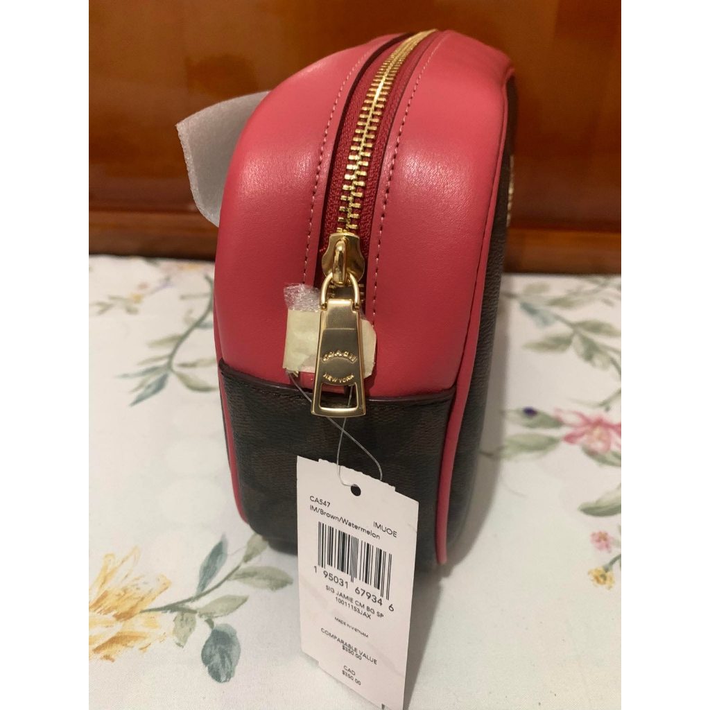 ORIG & IMPORTED CCH Jamie Camera Bag in Brown Pink Watermelon