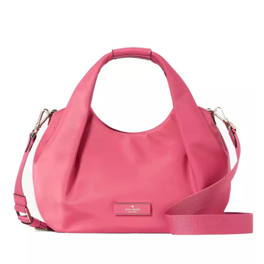 ORIG & IMPORTED KS Carter Nylon Small Pleated Crossbody Green/Black/Taupe/Purple/Pink Bag