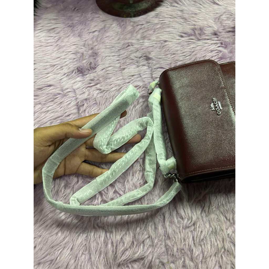 ORIG & IMPORTED CCH Mini Klare Crossbody Bag Dark Wine Maroon