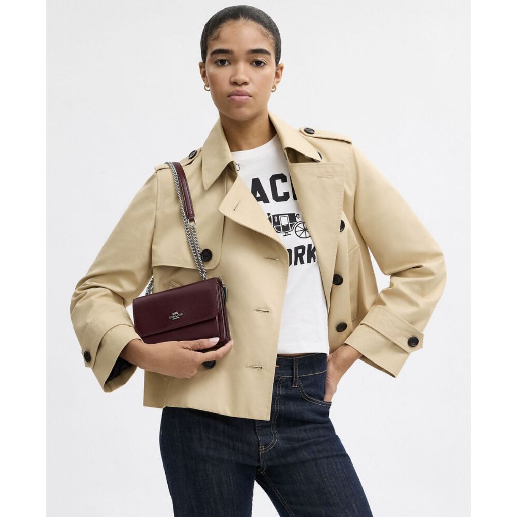 ORIG & IMPORTED CCH Mini Klare Crossbody Bag Dark Wine Maroon
