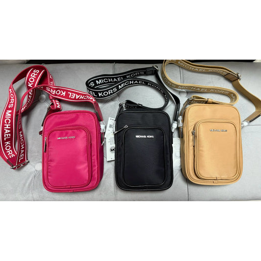 ORIG & IMPORTED MK Khai Nylon Crossbody Small Phone Black Pink Brown Bag